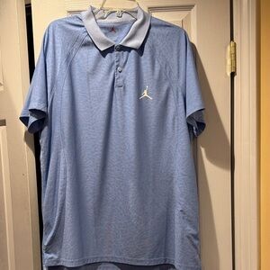 Jordan Men’s Pale Blue Polo with White Jumpman